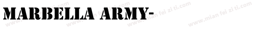 Marbella Army字体转换